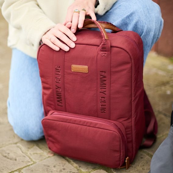 Childhome Přebalovací batoh Family Club Signature Urban Burgundy