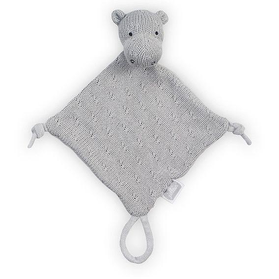 Jollein Pletený muchláček Soft Knit HIPPO - LIGHT GREY