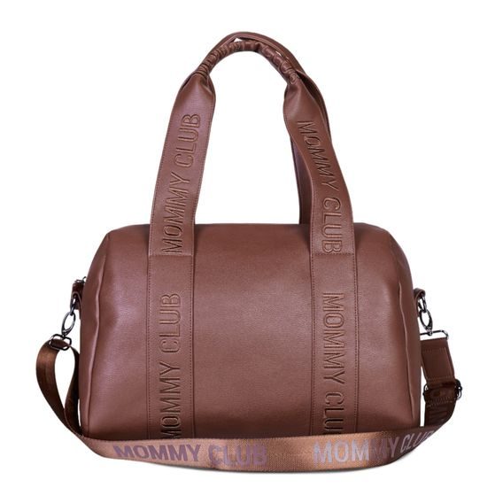 Childhome Přebalovací taška Mommy Club Signature Vegan Leather Dark Brown