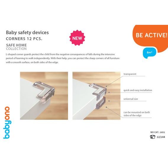 BabyOno Chránič rohů 12ks