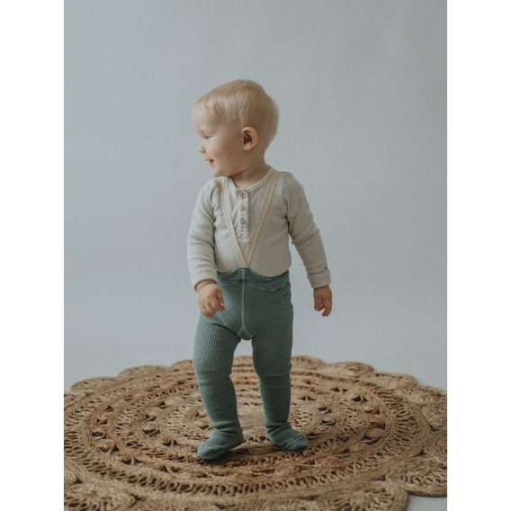 Tatrasvit Punčocháče s kšandami 100% BIO bavlna MODRÁ