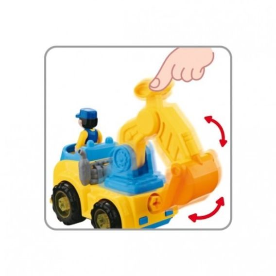 Baby Mix Edukační hračka se světlem a zvukem Nákladní auto s nářadím