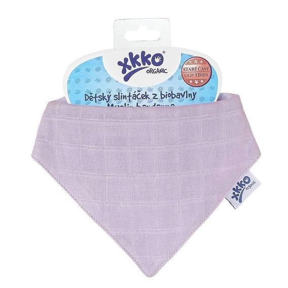 Kikko Slintáček z biobavlny XKKO Organic Staré časy - ULTRA VIOLET