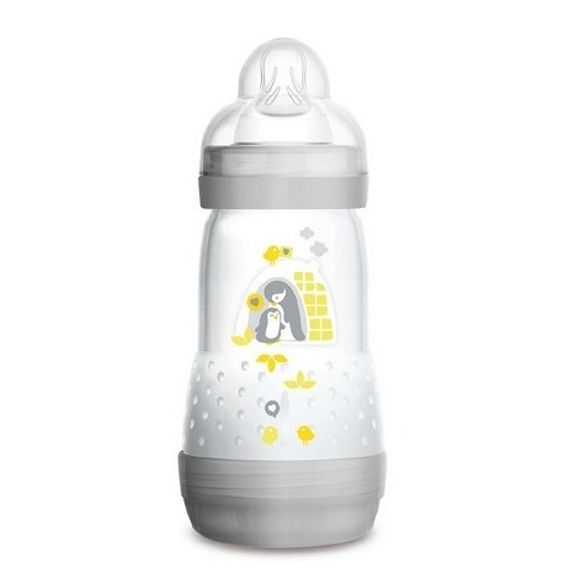 MAM Láhev samosterilizační Anti-Colic 260ml, 2m+ - ŠEDÁ