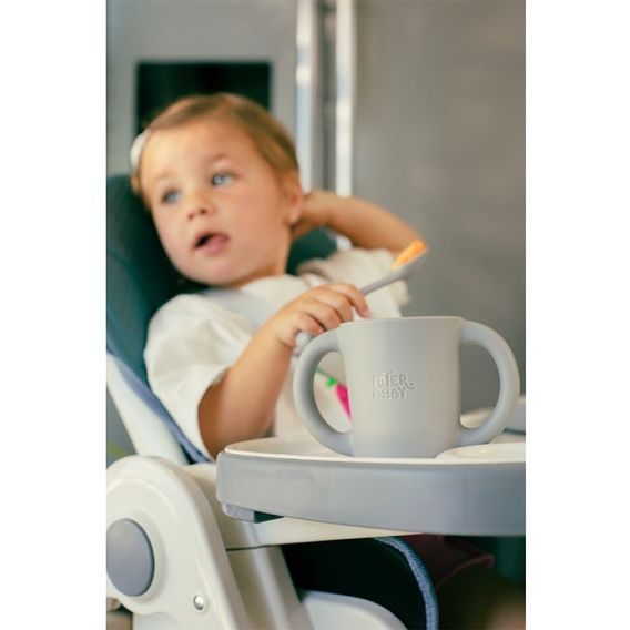 Interbaby Jídelní set 4ks ŠEDÁ