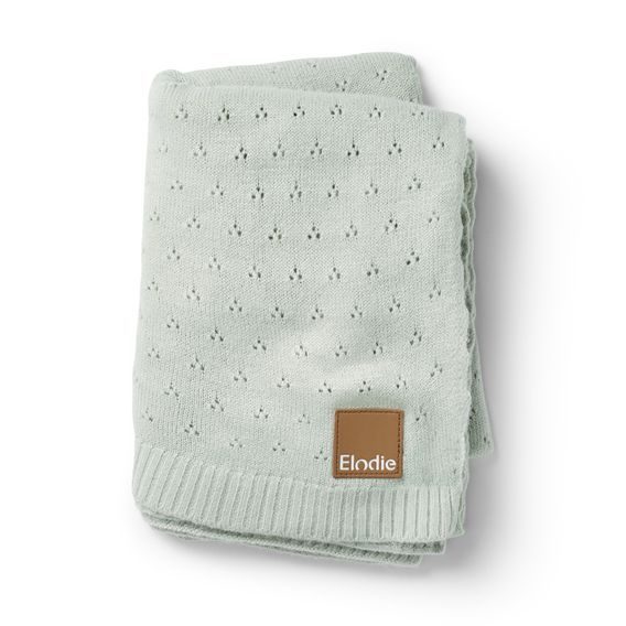 Elodie Details Pletená deka Pointelle - Mineral Green