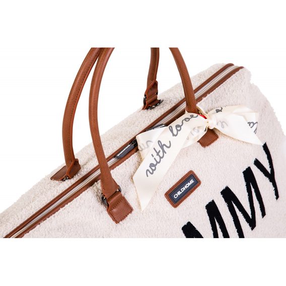 Childhome Přebalovací taška Mommy Bag Teddy Off White