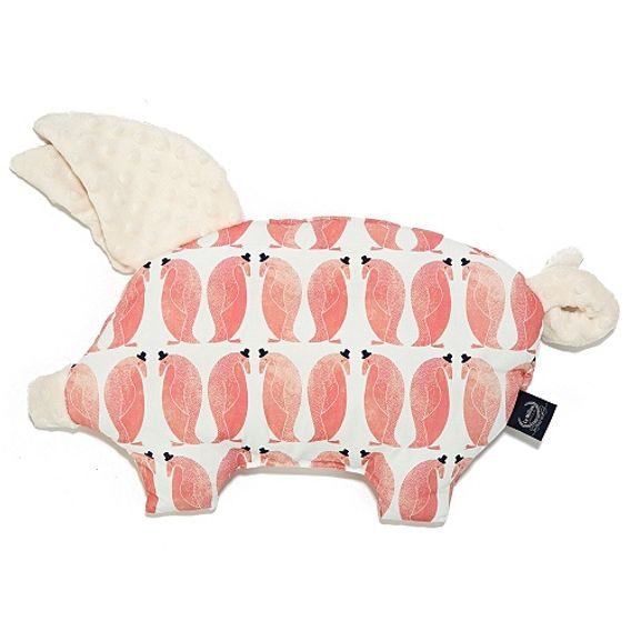 La Millou Luxusní dětský polštářek SLEEPY PIG, PENGUIN PEPE - ECRU