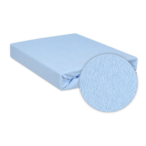 BabyMatex Nepromokavé froté prostěradlo 120x60cm MODRÉ