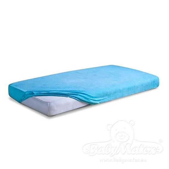 BabyMatex Prostěradlo froté Premium 140x70cm TYRKYSOVÉ