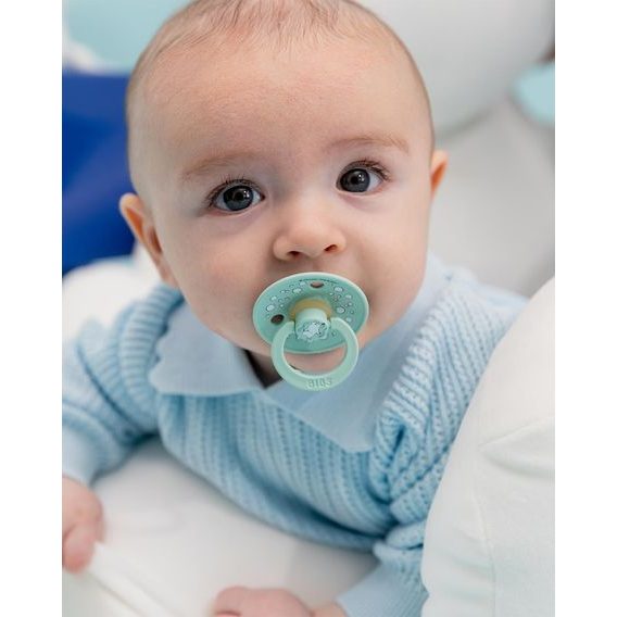 BIBS Moomin Dudlíky kaučuk kulaté 0-6m 2ks Nordic Mint Mix