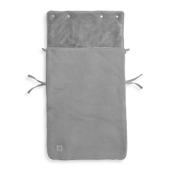 Jollein Fusak do autosedačky Basic Knit STONE GREY