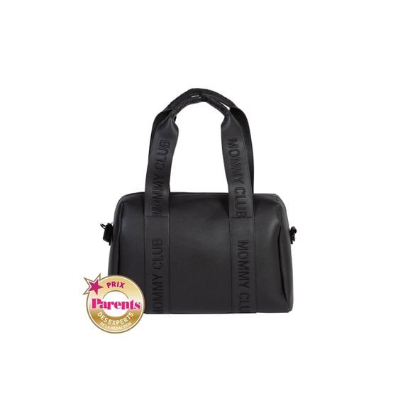 Childhome Přebalovací taška Mommy Club Signature Vegan Leather Black