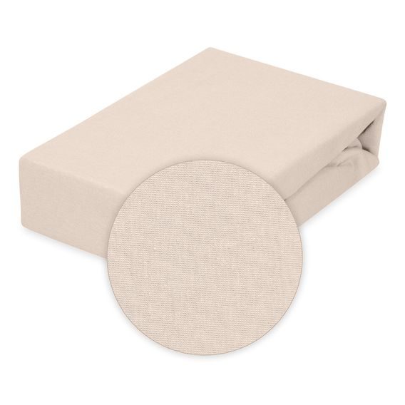 BabyMatex Nepromokavé jersey prostěradlo 120x60cm BÉŽOVÉ