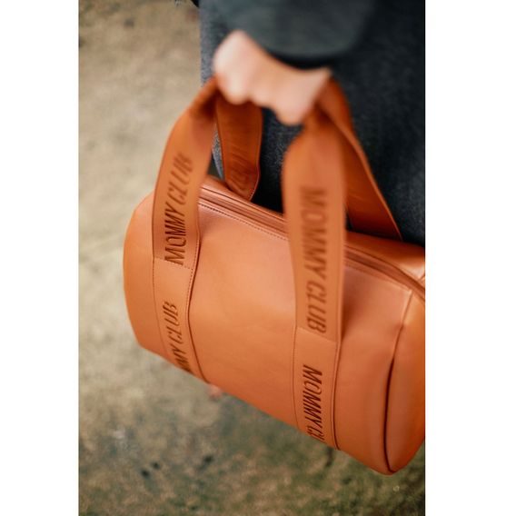 Childhome Přebalovací taška Mommy Club Signature Vegan Leather Brown
