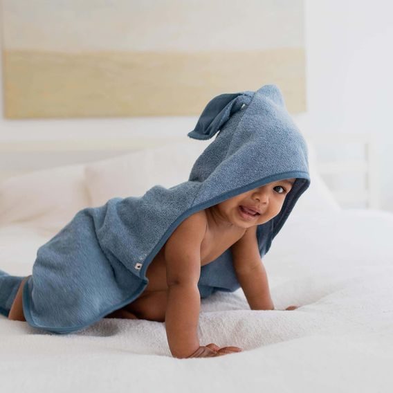 BIBS Kangaroo Osuška s kapucí BIO bavlna VANILLA