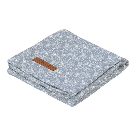 Little Dutch Osuška swaddle (120x120) - LILY LEAVES BLUE