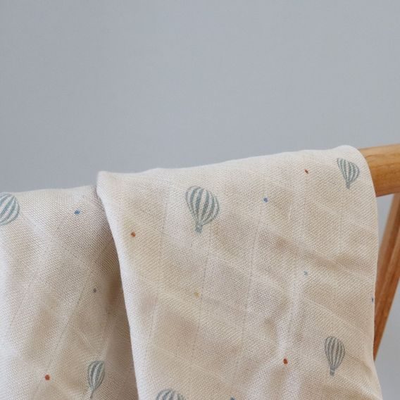 NUUROO Bambusová mušelínová zavinovací plena / osuška Air Balloon Dot