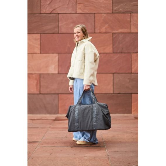 Childhome Přebalovací taška Mommy Bag Signature Urban Dark Grey