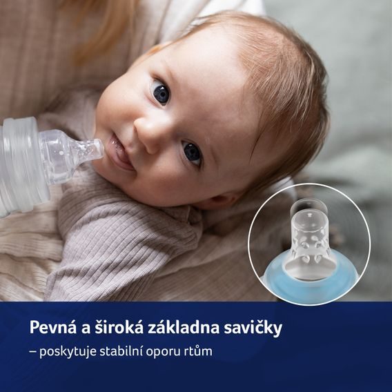 LOVI Skleněná kojenecká láhev 150ml