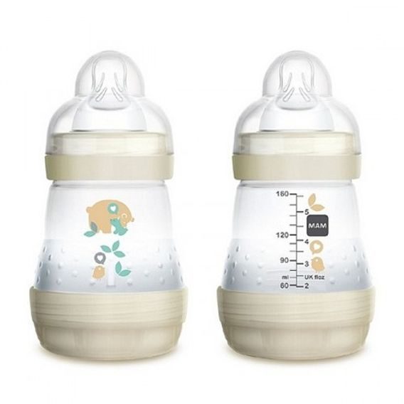 MAM Láhev samosterilizační Anti-Colic 160ml, 0m+ - BÍLÁ