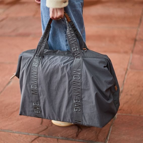 Childhome Přebalovací taška Mommy Bag Signature Urban Dark Grey