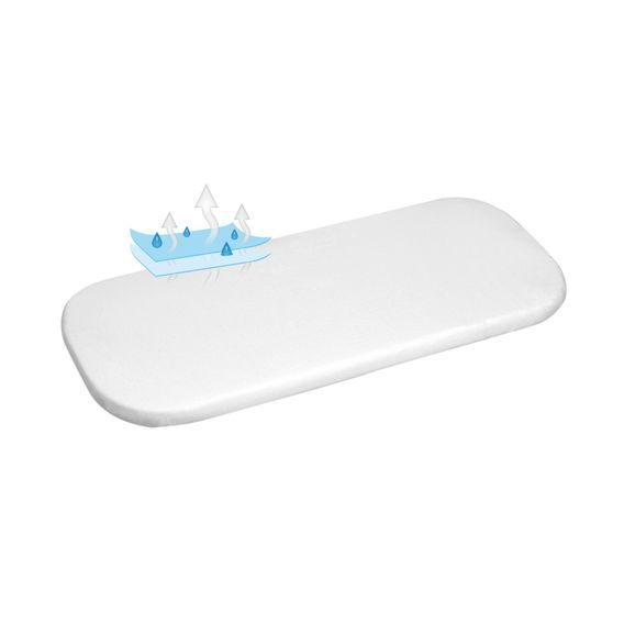 BabyMatex Nepromokavé prostěradlo Jersey 75x35cm BÍLÁ