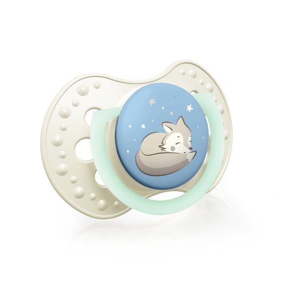 LOVI Dudlík 3-6m silikon dynamický Night&Day 2ks - BOY