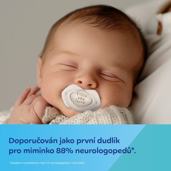 Canpol babies Dudlík 6-18m silikon symetrický 2ks GOOSE