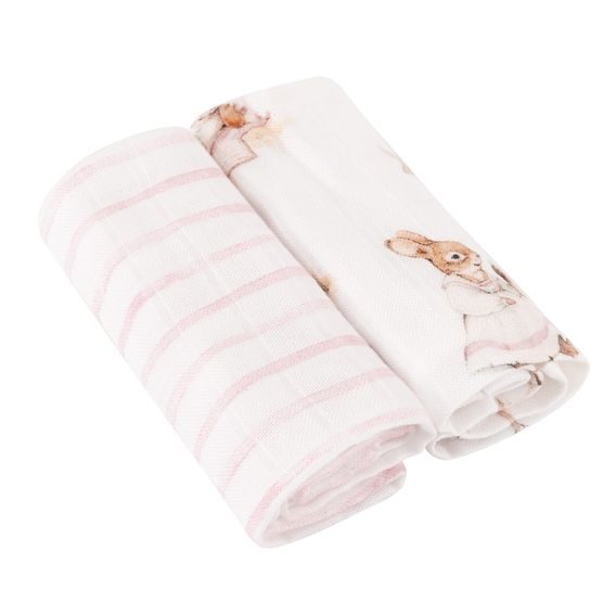 Samiboo Bambusové mušelínové pleny Silver Plus 2ks (50x50cm) Saint-Tropez Pink