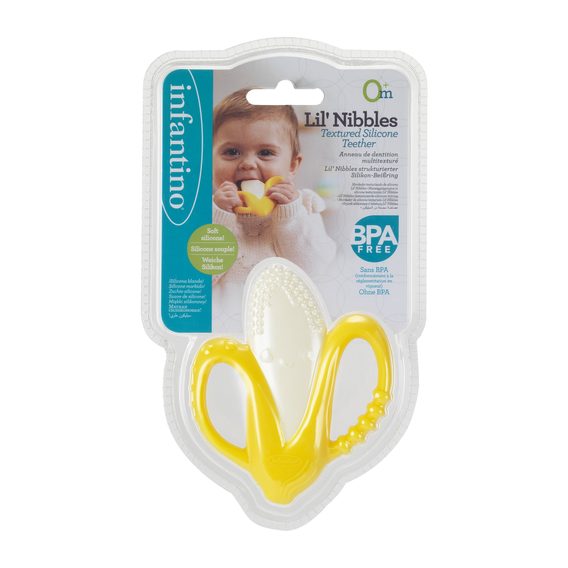 Infantino Kousátko silikonové Banán