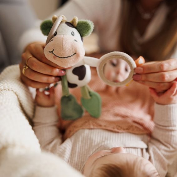 BabyOno Závěsná edukační Kravička BINGO