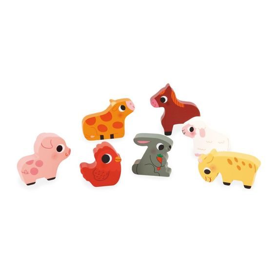 Janod Chunky vkládací puzzle FARMA