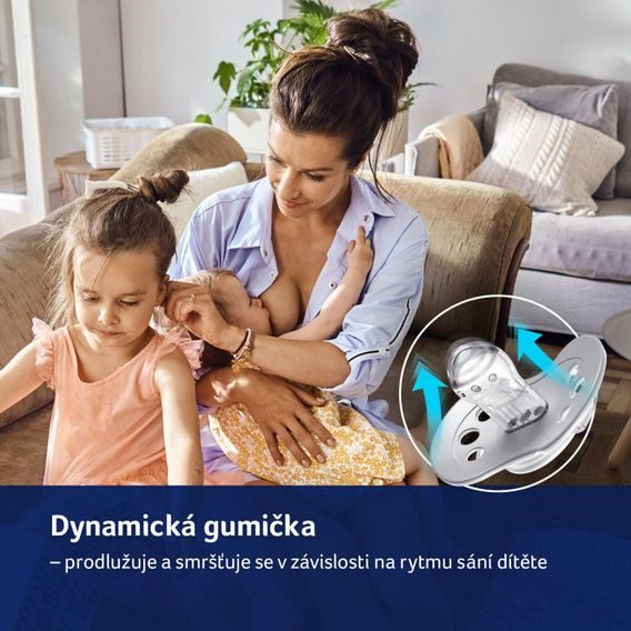 LOVI Dudlík 3-6m silikon dynamický Harmony 2ks GIRL