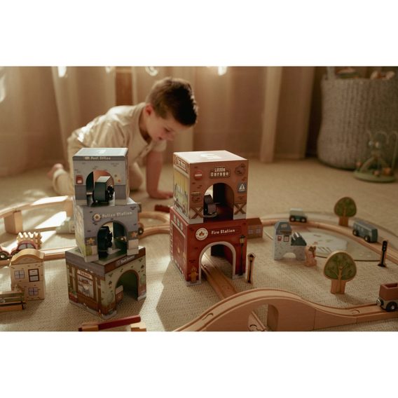 Little Dutch Kostky stohovací s autíčky