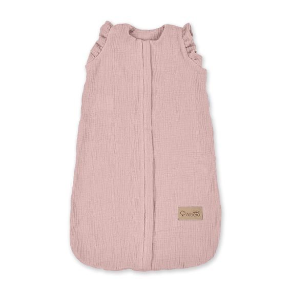 Albero Mio Letní mušelínový spací pytel 4-12m (CC1) PUDROVĚ RŮŽOVÁ