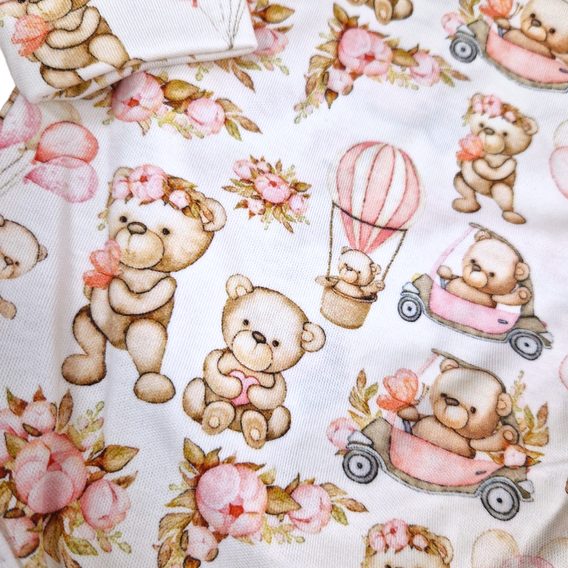 Le Bebe Polodupačky Růžoví medvídci a balónky