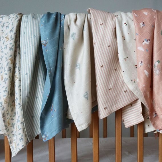 NUUROO Josefine Bambusové mušelínové pleny 2 ks Bunny Leaf