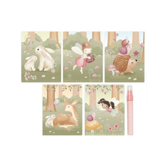 Little Dutch Kniha kouzlení s vodou Rosa Fairy Garden