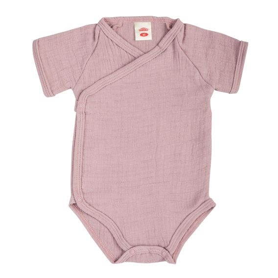 Makoma Mušelínové body zavinovací krátký rukáv Bamboo RŮŽOVÁ