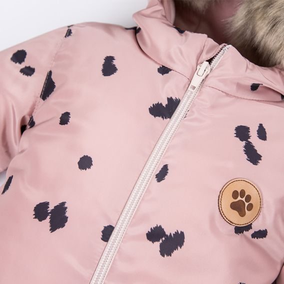 Eevi Kojenecká zimní kombinéza Dogs&Spots RŮŽOVÁ