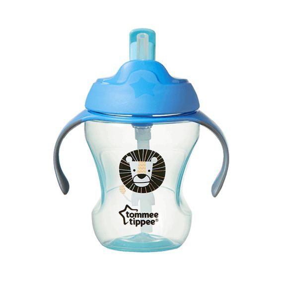 Tommee Tippee Netekoucí hrnek s brčkem Explora Easy Drink 230ml, 6m+ - MODRÝ