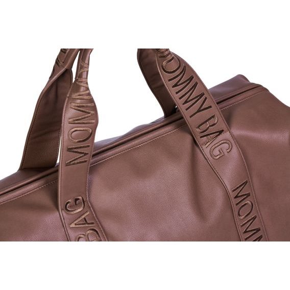 Childhome Přebalovací taška Mommy Bag Signature Vegan Leather Dark Brown