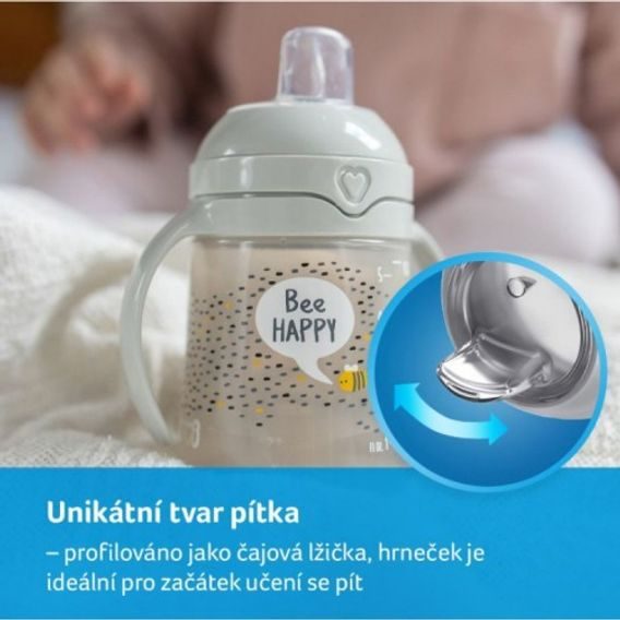 LOVI Tréninkový hrneček BUDDY BEAR 150ml 6m+