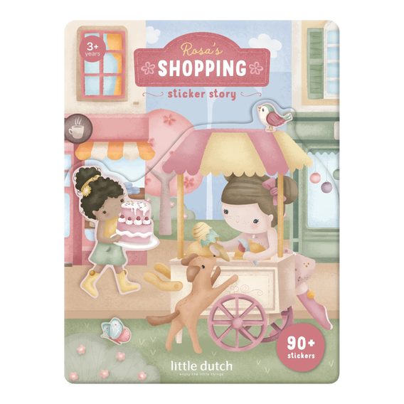 Little Dutch Sada se samolepkami Rosa Nakupování