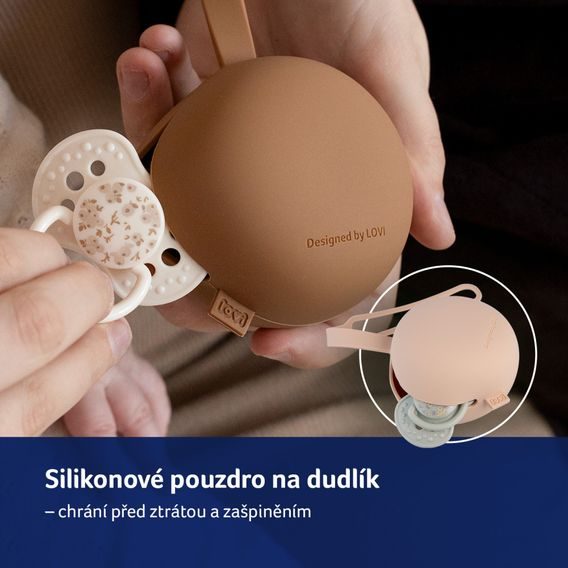 LOVI Silikonové pouzdro na dudlík Nude
