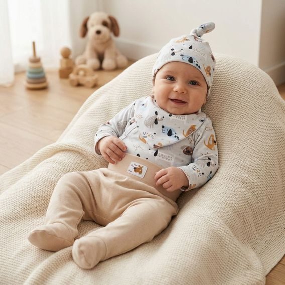 NINI Soupravička (4ks) s polodupačkami DOGS