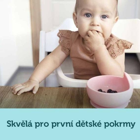 Canpol babies Silikonová miska s přísavkou RŮŽOVÁ