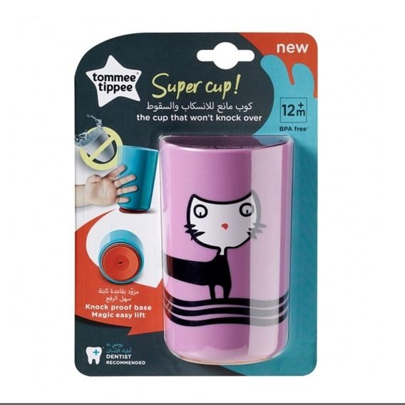 Tommee Tippee Stabilní hrnek Super Cup 300ml FIALOVÝ