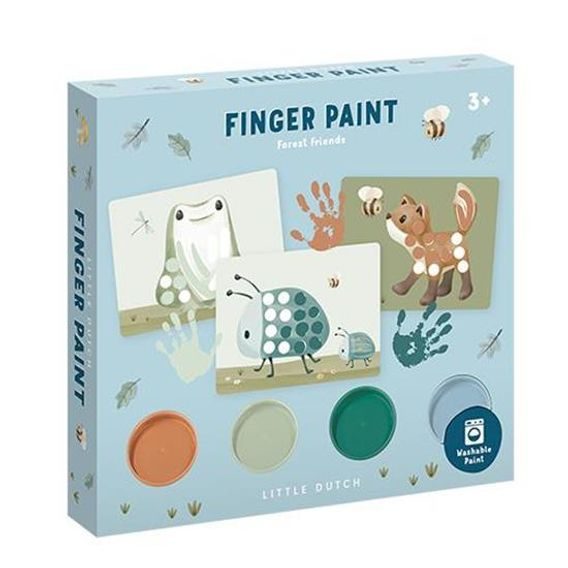 Little Dutch Kreativní sada malování prsty Forest Friends